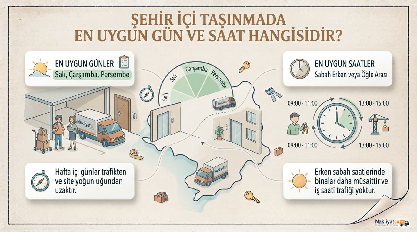 Şehir İçi Taşınmada En Uygun Gün ve Saat Hangisidir?