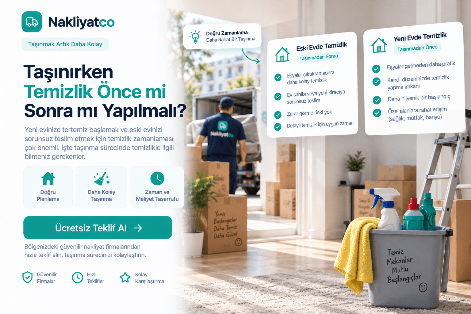 Taşınırken Temizlik Önce mi Sonra mı Yapılmalı?
